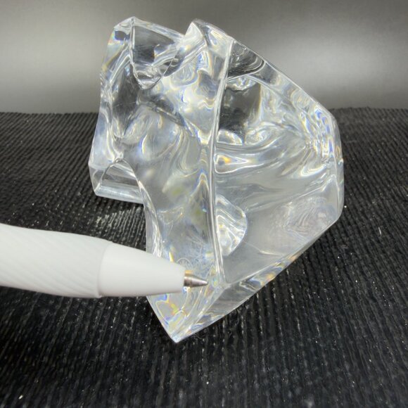 BACCARAT Clear Heave Crystal Figurine Grizzly Bear Made In France Paperweight - Picture 7 of 15